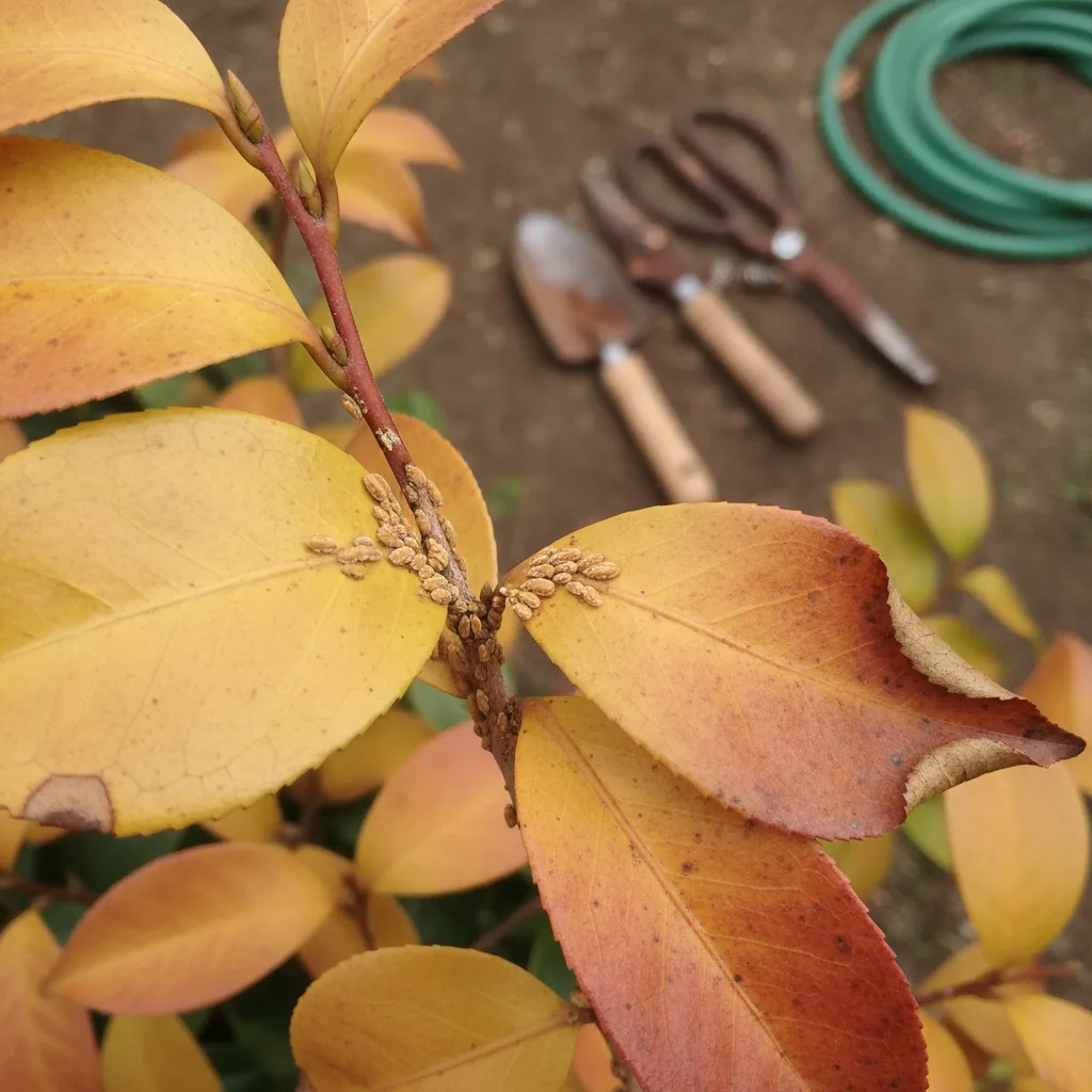 camélia du japon perd ses feuilles