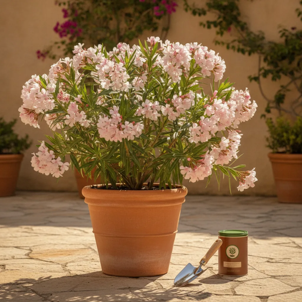entretien laurier rose en pot