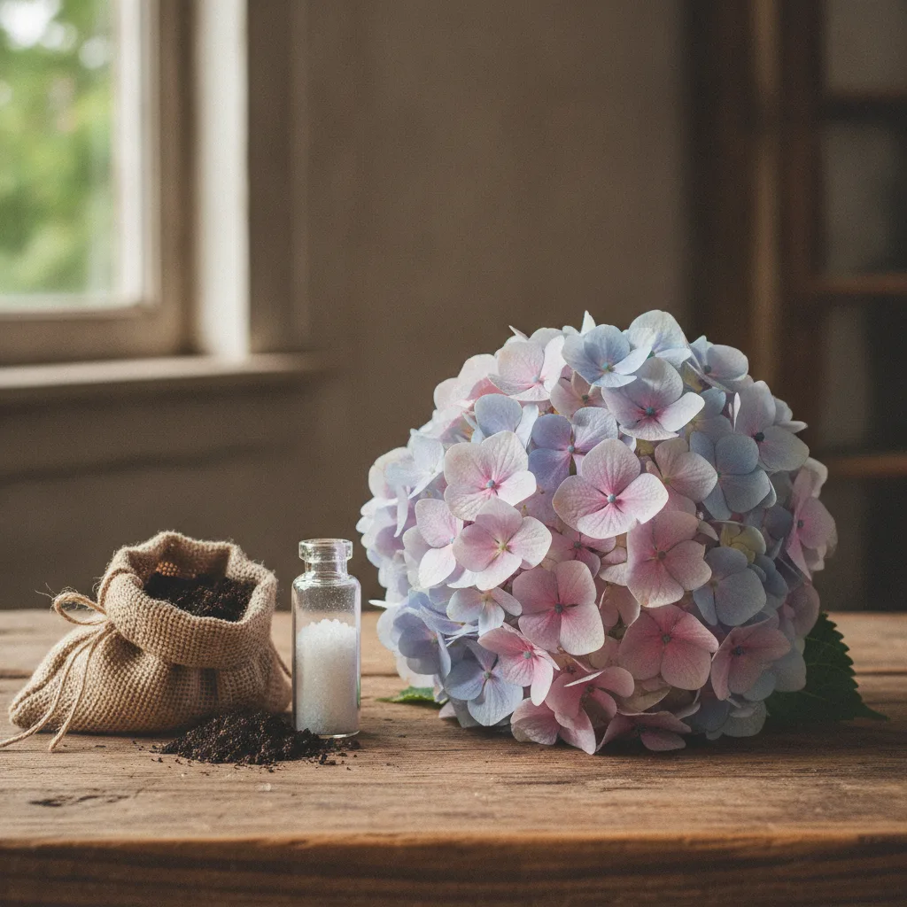 hortensia bleu comment garder la couleur