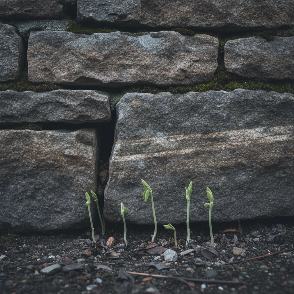que planter à l'ombre d'un mur