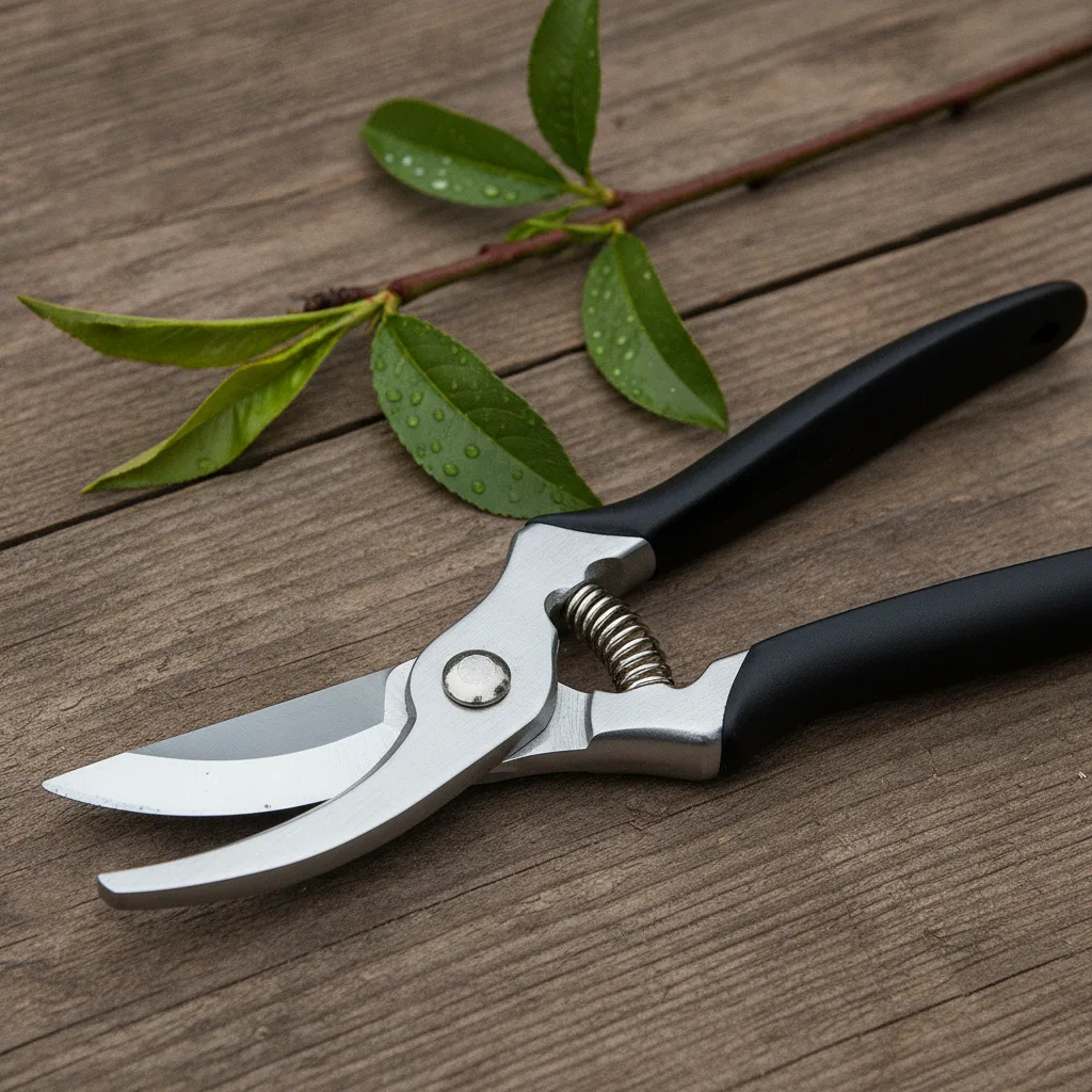 taille pêcher en vert