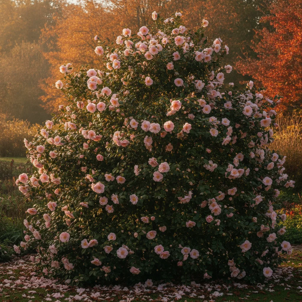 Camélia sasanqua en automne, floraison et culture réussie - camelia sasanqua automne