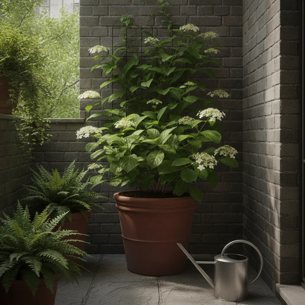 hortensia grimpant