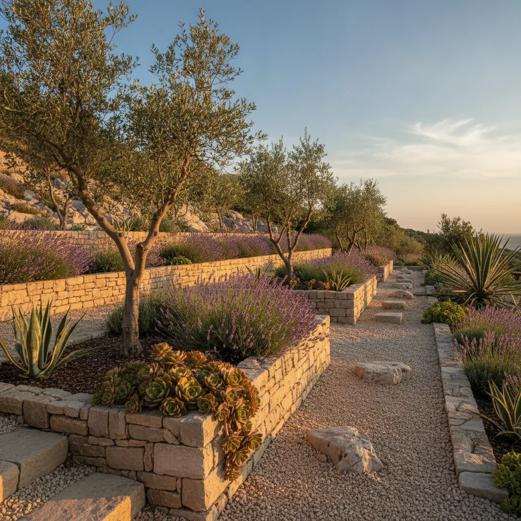 Jardin méditerranéen sans arrosage partout en France - jardin mediterraneen sans arrosage france