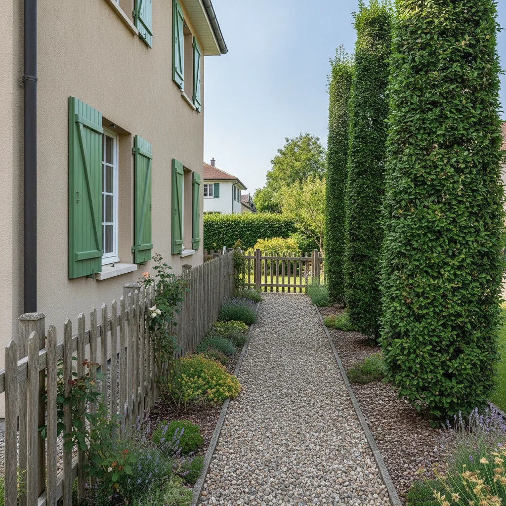 arbre colonne jardin étroit