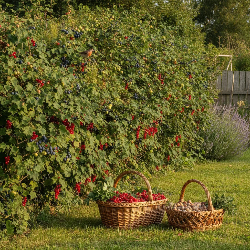 Haie comestible à fruits – 10 arbustes brise-vue à planter - haie comestible fruits