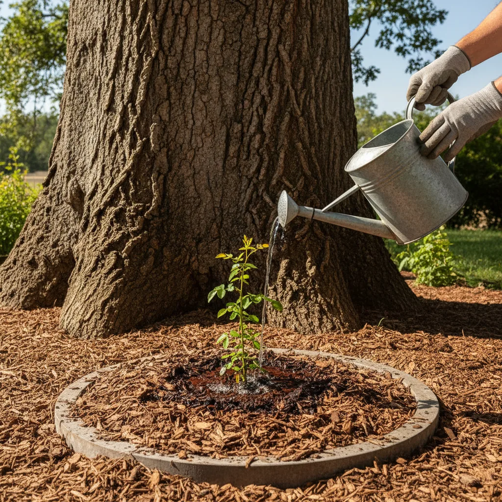 rosier liane pour arbre
